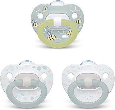 NUK Orthodontic Pacifier Value Pack, Boy, 0-6 Months, 3-Pack