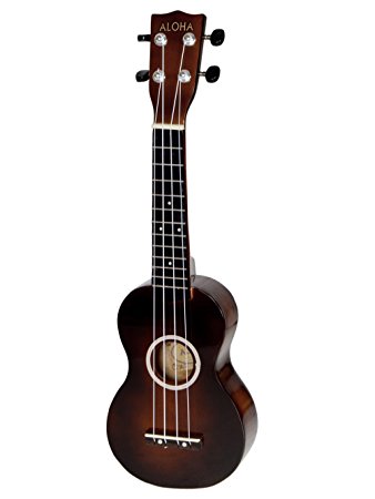 TMS 21 Inch Soprano Ukulele Basswood Fingerboard & Bridge 12 Frets 4 String w/Carry Bag