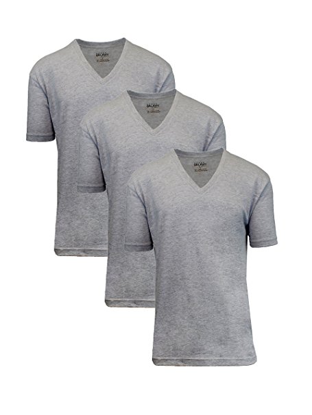 Men's 3-Pack 100% Egyptian Cotton V-Neck Undershirt