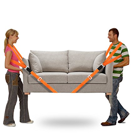Aoafun Lifting And Moving Straps,2-Person Lifting And Moving System - Easily Move, Lift, Carry, And Secure Furniture, Appliances, Heavy Objects Without Back Pain To Easily Carry Furniture, Appliances,Mattresses, or Any Heavy Object.
