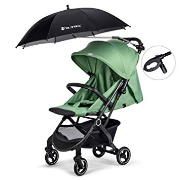 YLYYCC Baby Stroller Sun Shade/Stroller Umbrella/Uv Protection Umbrella 360 Degrees Adjustable Direction Stroller Accessories (Black-A)