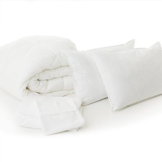 Bedding Starter Pack - Bed in a bag - Includes One Pillow, Comforter and Sheet Set - Twin