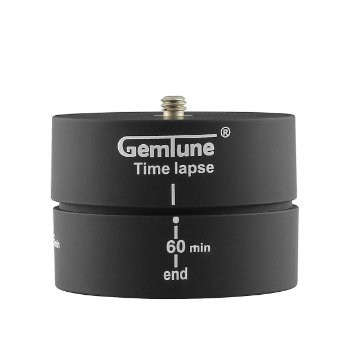 Gemtune LT-001 360° 60 Minutes Rotating Tripod Time Lapse Stabilizer For GoPro Hero 1/2/3/4 and Interchangeable Lens Digital Cameras