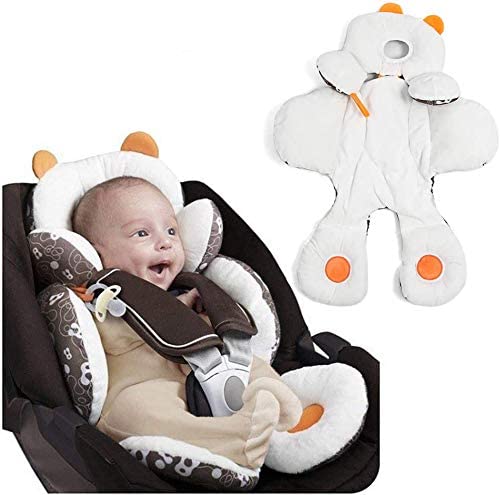 StoHua Baby Head and Full Body Support Cushion Pillow 2-in-1 Reversible Car Seat Stroller Insert