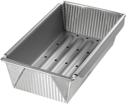 USA Pan Bakeware Aluminized Steel Meat Loaf Pan with Insert