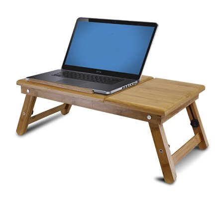Furinno FNCL-33009 Bamboo Adjustable Notebook Lapdesk, Natural