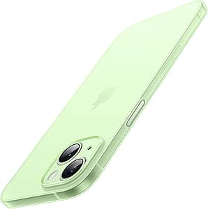 JETech Ultra Slim (0.35mm Thin) Case for iPhone 15 6.1-Inch, Camera Lens Cover Full Protection, Lightweight Matte Finish PP Hard Minimalist Case, Support Wireless Charging (Green)