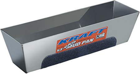 Kraft Tool DW724 EZ-Grip Mud Pan, 14-Inch x 3-Inch