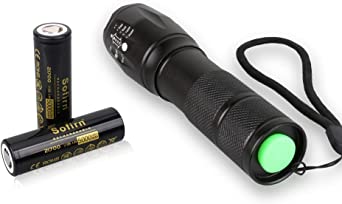 221700 Flashlight with 2PCS 3.7v 21700 5000mAh Rechargeable Battery (21700)