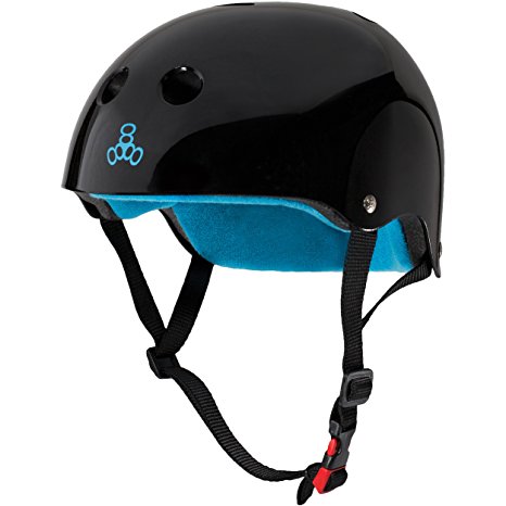 Triple 8 THE Certified Sweatsaver Helmet for Skateboarding, BMX, Roller Skating and Action Sports