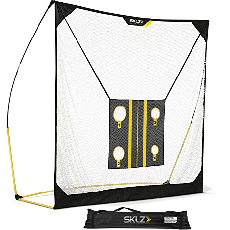 SKLZ Quickster Golf Net (8x8ft, 6x6ft) with Chipping Target and Carry Bag, Ultra Portable Driving Range with Quick Assembly, Perfect Your Swing, Improve Your Aim, Develop Your Hand-Eye Coordination