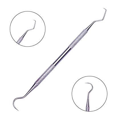 Professional Dental Care Tool,TANTAI Dental Pick Scraper | 100% Medical Stainless Steel- Double Ended Dental Scaler Instrument,Dentist Hygiene Cleaning Scrape to Remove Tooth Stains