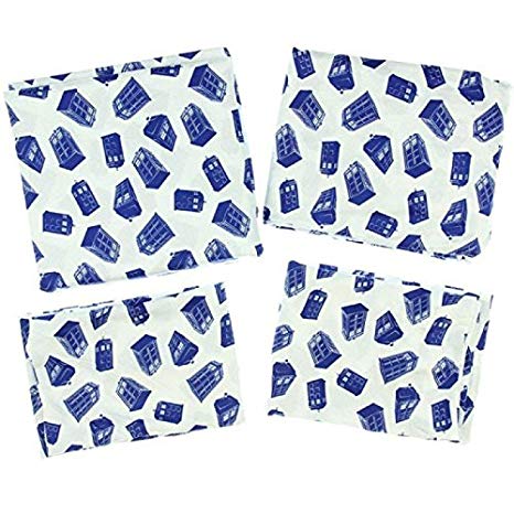 Doctor Who All Over Print Tardis Sheet Set, Twin Size