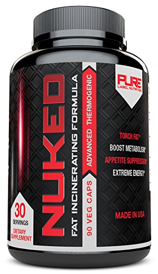 NUKED Best Fat Burner | Most Powerful Weight Loss Supplement | Appetite Suppressant   Burn Fat Fast | Caution: Extreme Fat Loss May Occur | Yohimbe   Caffeine Thermogenic   Extreme Energy Metabolism