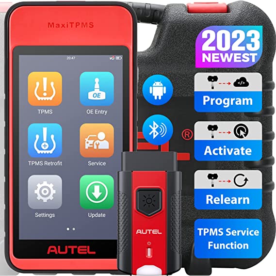 Autel MaxiTPMS ITS600(E), 2023 Autel TPMS Relearn Tool Upgraded of TS508/TS601 with Programming Tool Activate/Relearn All Sensors, TPMS Diagnostics, 4 Reset Functions, Oil Reset, BMS, SAS, EPB