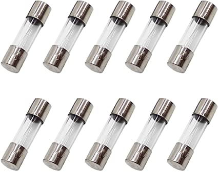 Pack Of 10 Fast Blow Fuse 8 Amp 250V Glass Fuse F8AL250V 5X20 mm (3/16 in x 3/4 in)