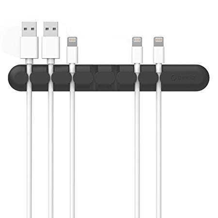 ORICO Desk Cable Management 7 Channel Self-Adhesive Cord Clip for Organizing Charging Cord, USB Cable, Mouse Cable, Office Home Car Nightstand Accessories