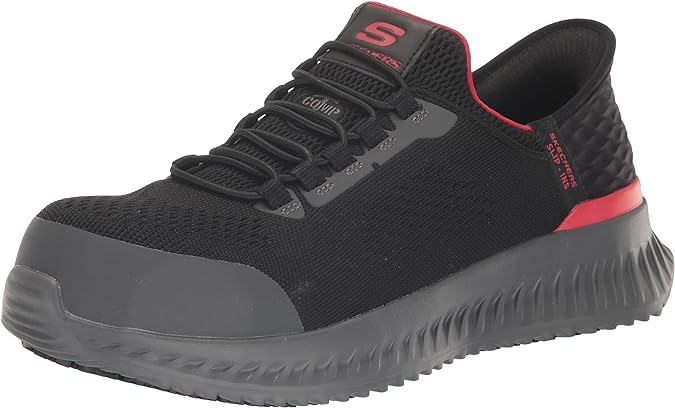 Skechers Men's Hands Free Slip-ins Tilido Fletchit Comp Toe Construction Shoe