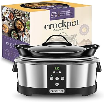 Crockpot SCCPBPP605 Next Generation Slow Cooker, 5.7 L, Silver (220 Volts - Not for USA)