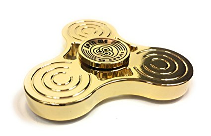 SPIN ME GOLD | Top Metal Fidget Spinner | Luxury Quality | Engineered for long spins (3-8min), High Speed, Ultra-Durable | Helps with EDC, ADHD, Autism, and Increase focus | Original by NOUSTS