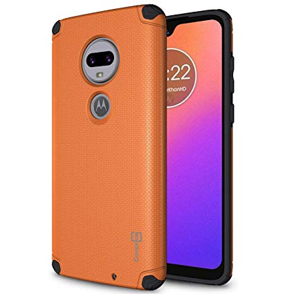 CoverON Magnetic Hard Slim Fit Bios Series for Motorola Moto G7 / Moto G7 Plus/T-Mobile Revvlry  Plus Case, Orange