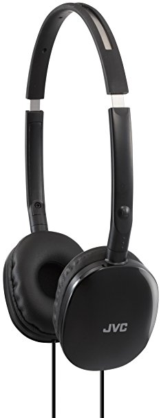 JVC HAS160B FLATS Lightweight Headband Headphones (Black)