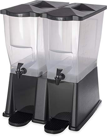 Carlisle 1085703 TrimLine Opaque BPA-Free Economy Double Base, 7 Gallon Capacity, Black