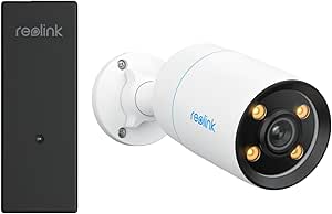 REOLINK CX810 Bundle with PoE Injector, One Cable Offer Both Power and Data, 4K PoE Security Camera Outdoor with F1.0 Aperture, True Color Night Vision Security PoE Camera System