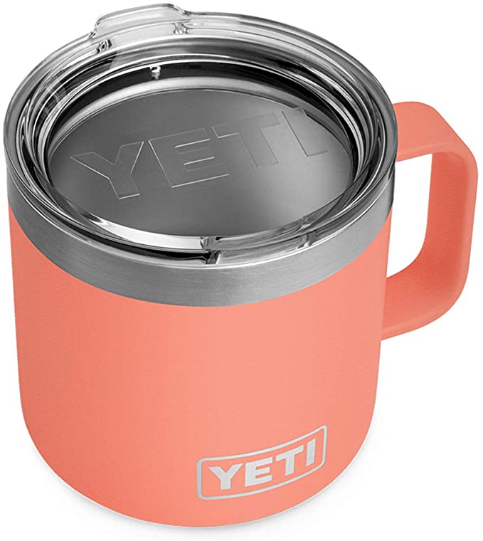 YETI Rambler 14 oz Mug, Stainless Steel, Vacuum Insulated with Standard Lid