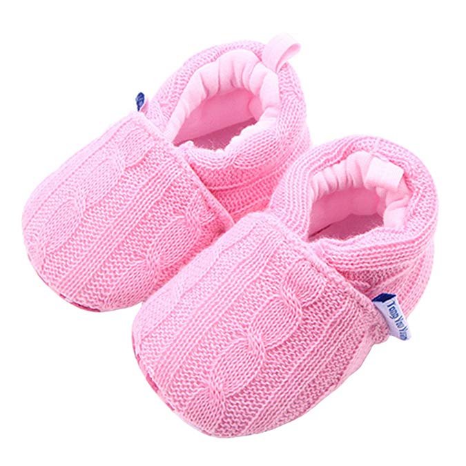 Beeliss Baby Girls Loafers Knitted Cirb Shoes