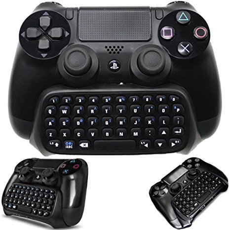 Whiteoak PS4 Keyboard, Wireless Mini Chatpad, Great KeyPad Adapter for PlayStation 4 PS4, Slim, Pro Controller