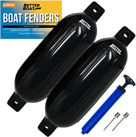 2 Pk Boat Fenders Bumpers for Dock with Pump Boat Accessories Fender Bumper Set Buoys Pontoons