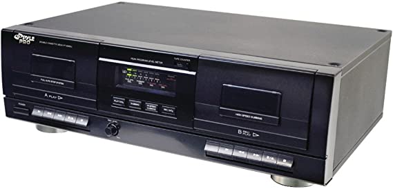 Pyle Pro PT659DU Dual Cassette Deck with MP3 Conversion