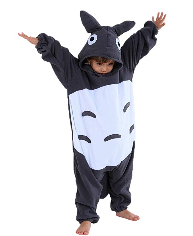 Unisex Child Pajama Plush Onesie One Piece Animal Costume Kids Fleece Pajamas