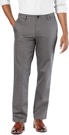 Dockers Men's Straight Fit Signature Lux Cotton Stretch Khaki Pant