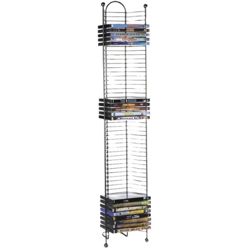 Atlantic Inc 43" Nestable DVD Tower in Gunmetal