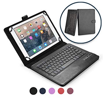 COOPER INFINITE EXECUTIVE Keyboard case compatible with Lenovo ThinkPad 10 | 2-in-1 Bluetooth Wireless Keyboard & Leather Folio Cover | 100HR Battery, 14 Hotkeys (Black)