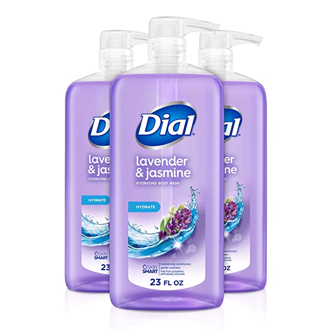 Dial Body Wash, Lavender & Jasmine, 23 Ounce (Pack of 3)