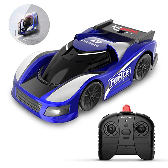 DEERC RC Cars for Kids Remote Control Car Toys with Wall Climbing,Low Power Protection,Dual Mode,360°Rotating Stunt,Rechargeable High Speed Mini Toy Vehicles with LED Lights Gifts for Boys Girls