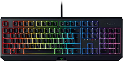 Razer BlackWidow Mechanical Gaming Keyboard: Razer Green Mechanical Switches (Tactile & Silent), Fully Programmable, Full RGB Chroma Lighting & UK-Layout