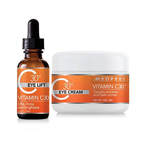 Medpeel Vitamin C30X Eye Lift Kit, Anti aging Serum and Vitamin C30 Eye Cream
