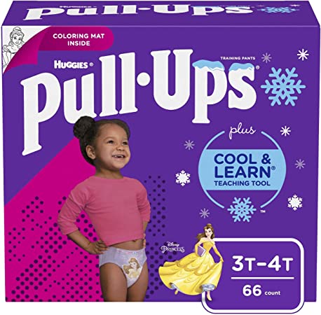 Pull-Ups Cool & Learn Training Pants for Girls, 3T-4T (32-40 lb.), 66 Count