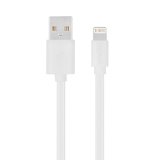 Apple MFi Certified Lightning to USB Cable wUnique Tangle Free Flat Style - 4 Ft 12m Length with Slim Connector Head for iPhone iPad and iPhone White by Chromo Inc