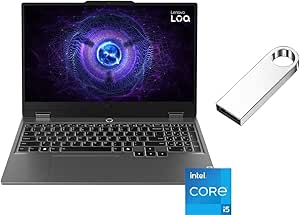 Lenovo LOQ 15.6" FHD 144Hz Gaming Laptop | Intel Core i5-12450HX | Intel ARC A530M HD Graphics | Backlit | 12GB RAM DDR5 | 512GB SSD | Windows 11 Home | Bundle with 64GB USB Flash Drive