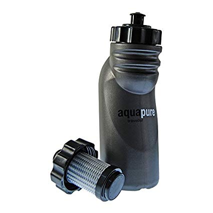 Aquapure Traveller Water Purification Bottle & Filter-Supplied in Assorted Colours