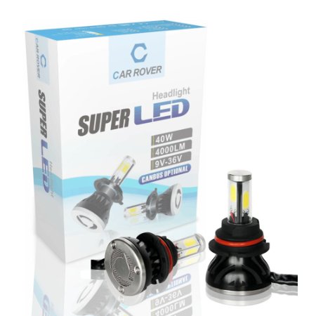Car Rover 2 X Cree LED Headlight Kit 80W 9007 8000LM 6000K White Light Bulbs