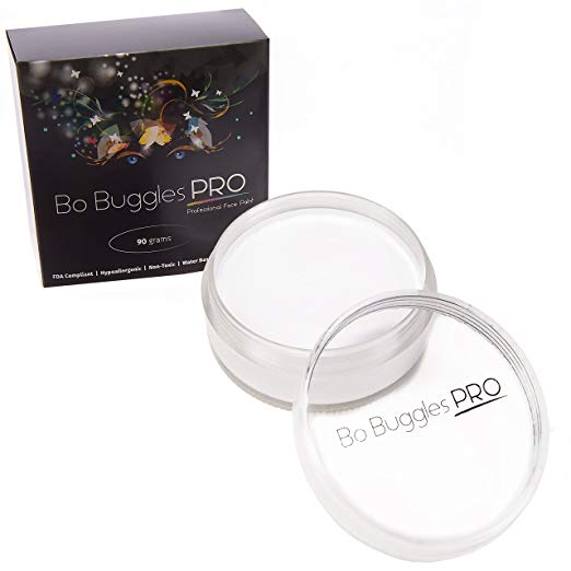 White Face Paint 90 Grams | Classic Colors by Bo Buggles Professional