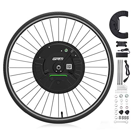 iMortor 3.0 Wireless Electric Bike Front Wheel Conversion Kits with Removable Battery & 36V/350W Motor for Android &iOS,All Bluetooth Versions, 700x23c(Road/Leisure Bike),26"x1.95"(MTB/CTB/Cruiser)