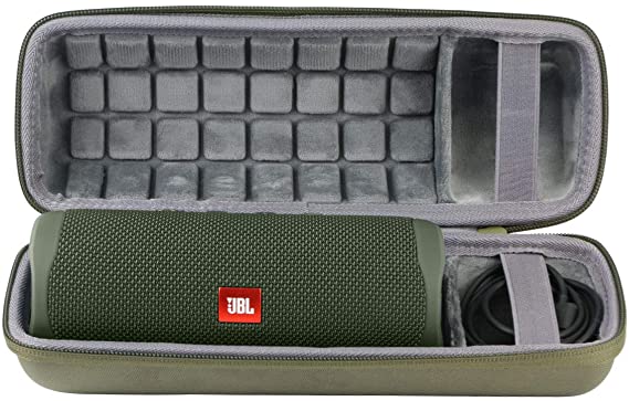 co2crea Hard Travel Case Replacement for JBL FLIP 5 Waterproof Portable Bluetooth Speaker (Green Case)