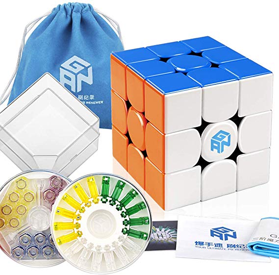 D-FantiX Gan 356 X 3x3 Speed Cube Stickerless Gan 356X 3x3x3 Puzzle Cube (Numerical IPG Version)